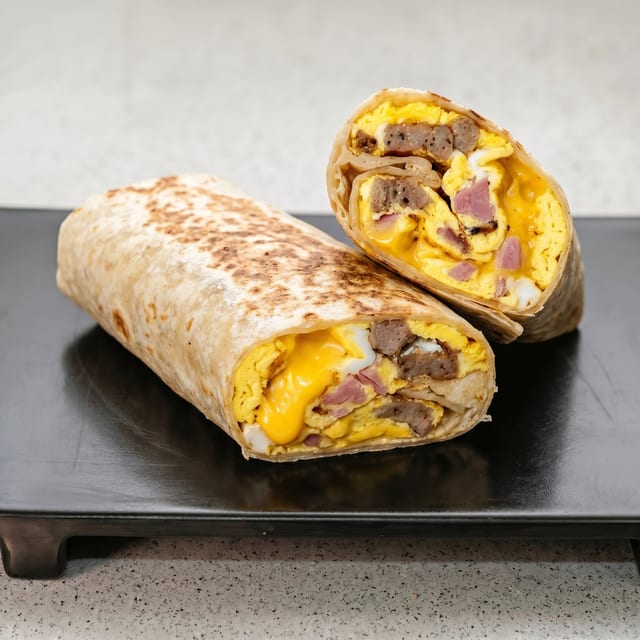 Hungry Man Burrito.