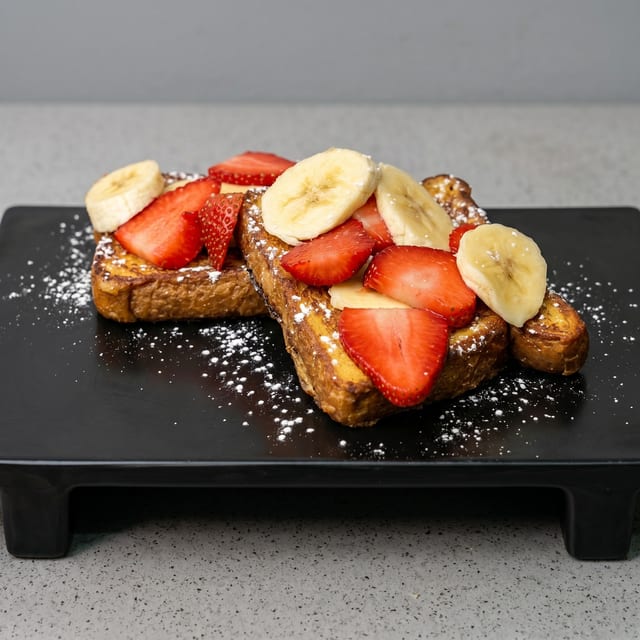 Strawberry & Banana French Toast.